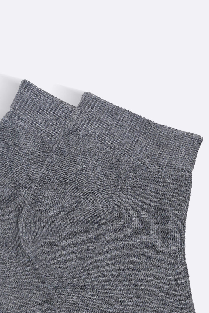 MELANGE GREY SOFT SUMMER SOCKS
