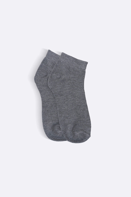 MELANGE GREY SOFT SUMMER SOCKS