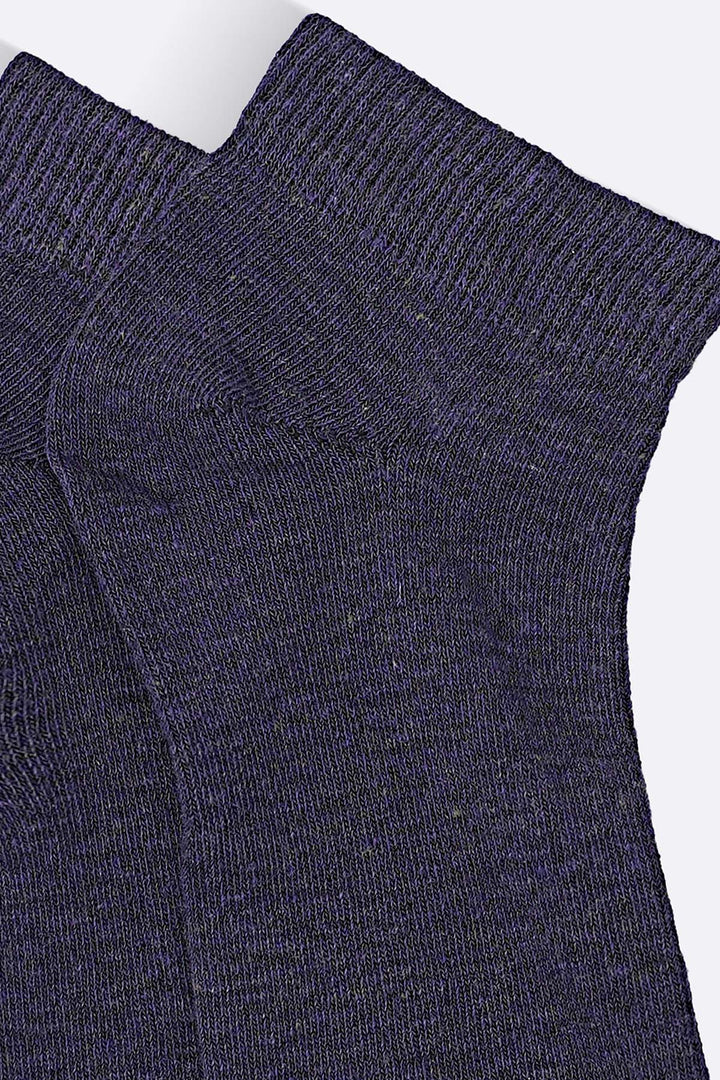 MELANGE PURPLE SOFT SUMMER SOCKS