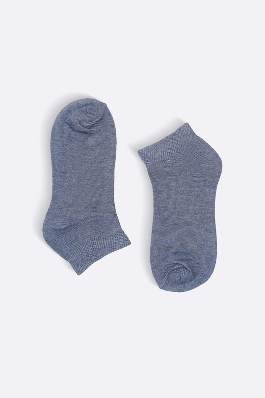 MELANGE BLUE SOFT SUMMER SOCKS