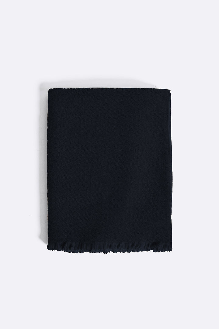 NAVY REVERSIBLE CAPE SHAWL