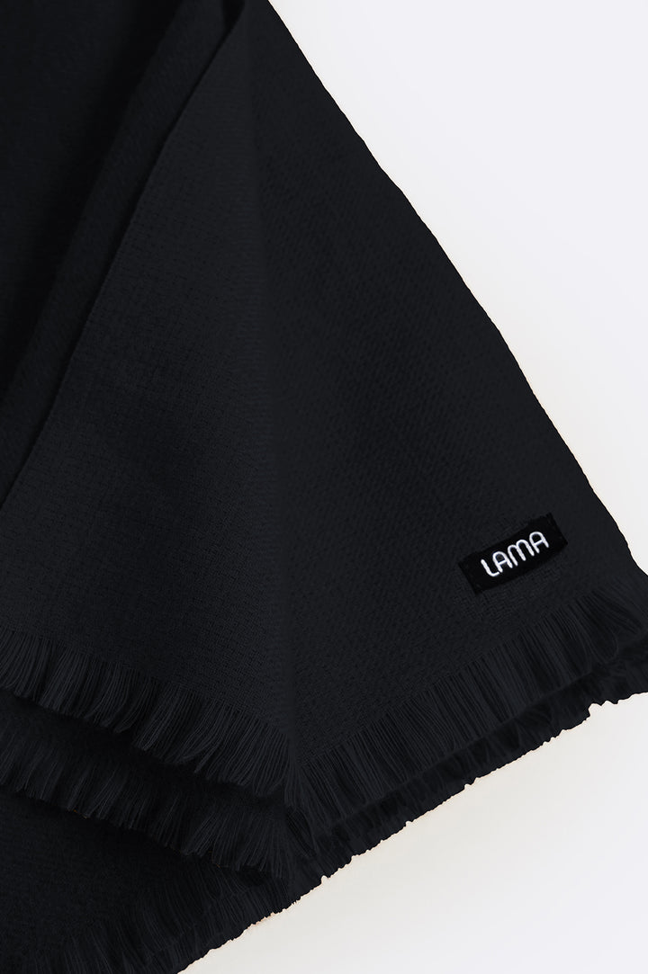 NAVY REVERSIBLE CAPE SHAWL