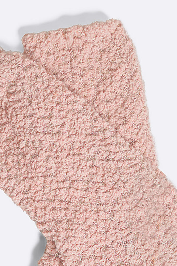 PINK PLUSH HOME SOCKS