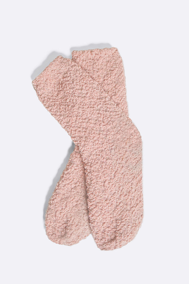 PINK PLUSH HOME SOCKS