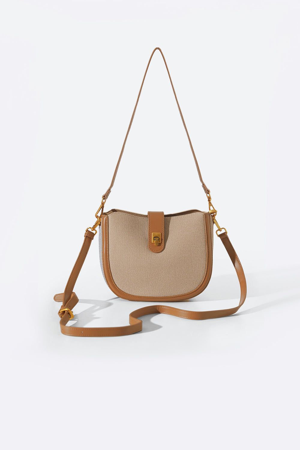 TAN BADARO CROSSBODY BAG