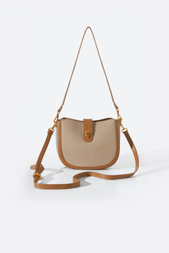 TAN BADARO CROSSBODY BAG