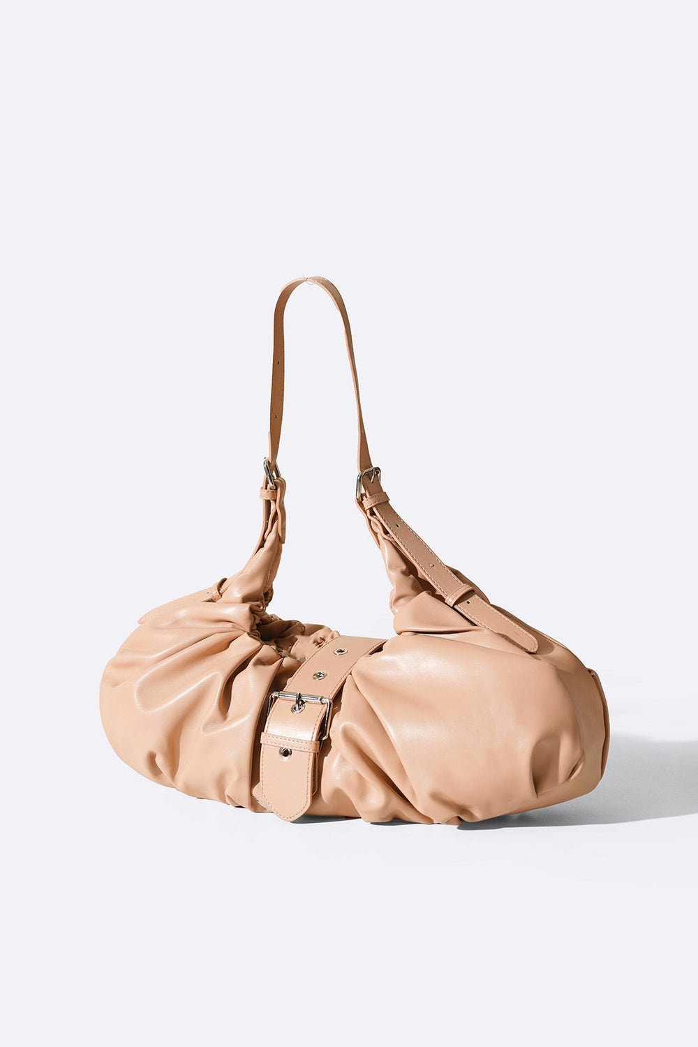 BEIGE CROISSANT SHOULDER BAG