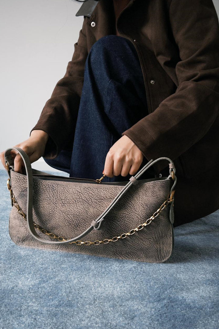 BLACK OCCASION PURSE IN GENUINE LEATHER