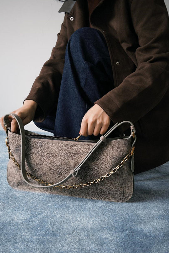 BLACK OCCASION PURSE IN GENUINE LEATHER