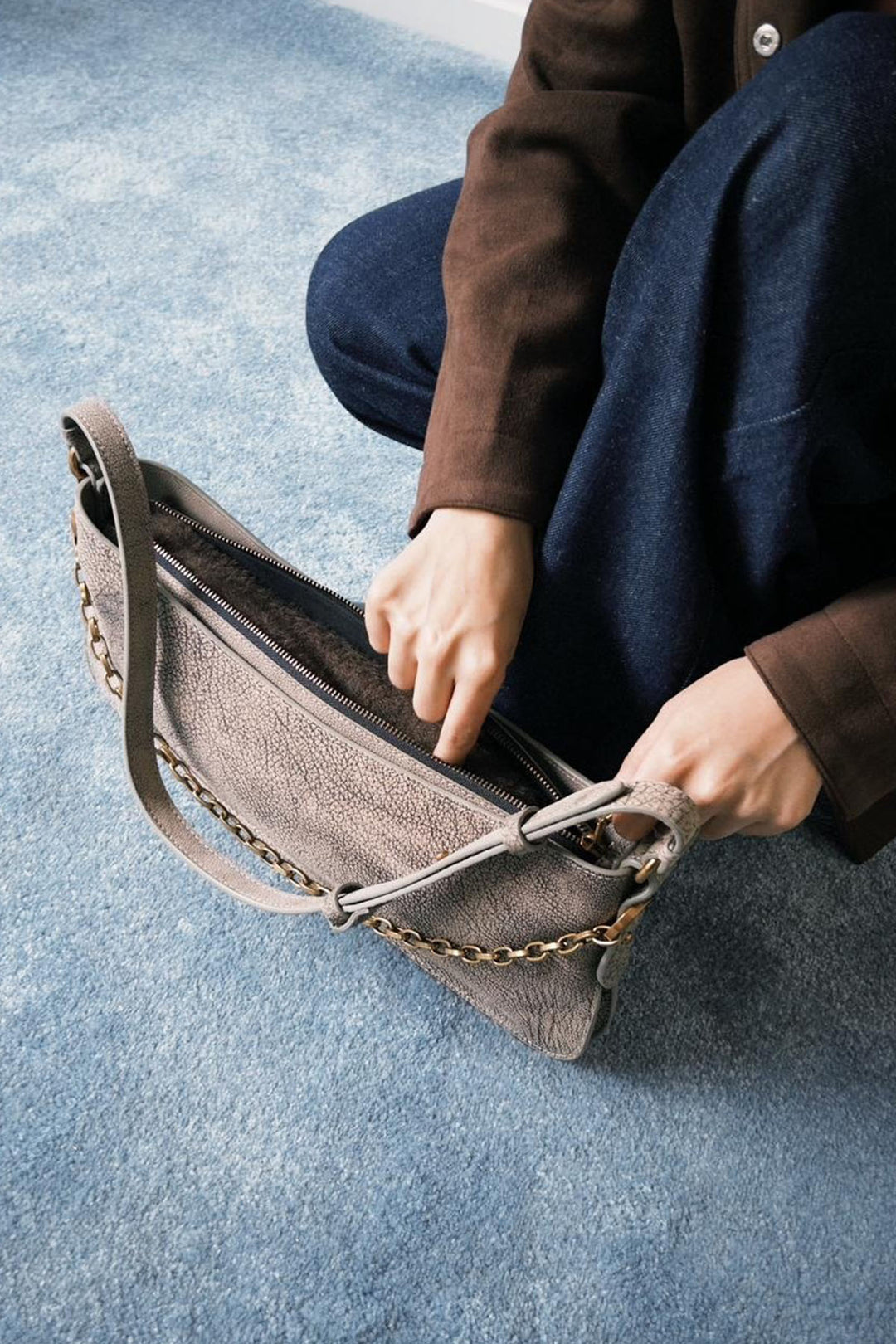 BLACK OCCASION PURSE IN GENUINE LEATHER