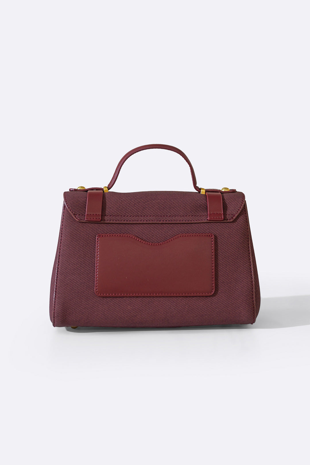 MAROON TOP HANDLE SATCHEL