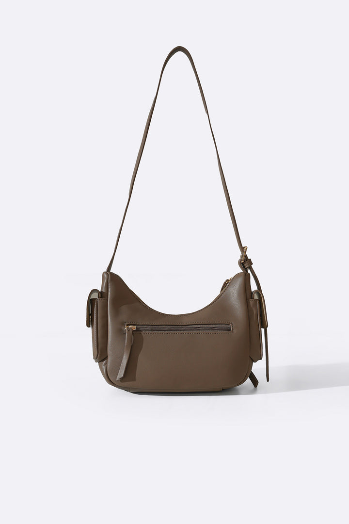 TAUPE EVERYTHING SHOULDER BAG