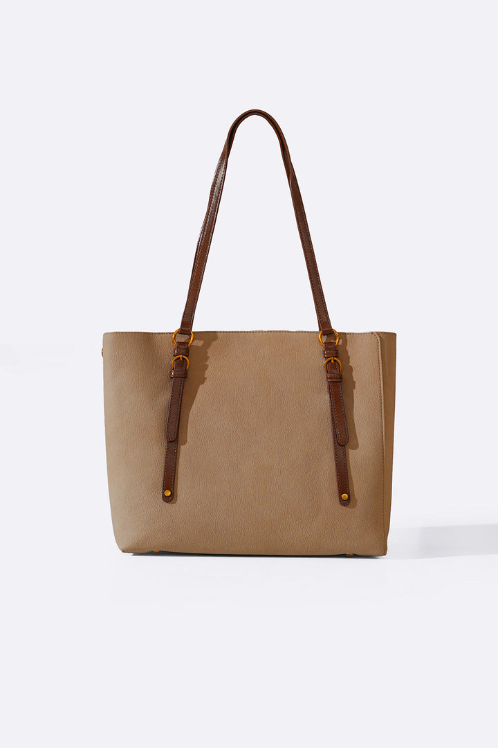 CREAM MESSENGER TOTE