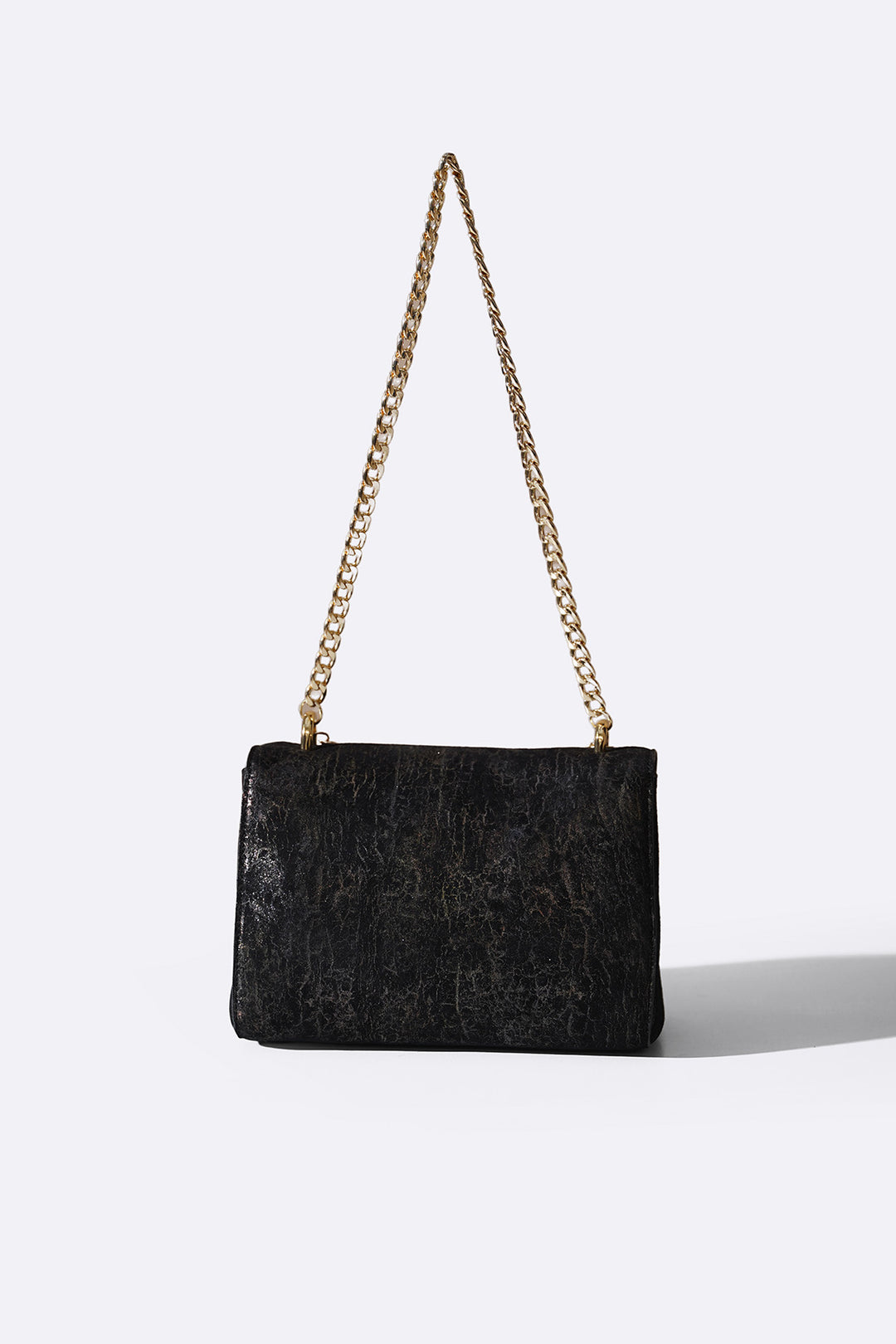 BLACK MIDNIGHT BAG IN GENUINE SUEDE