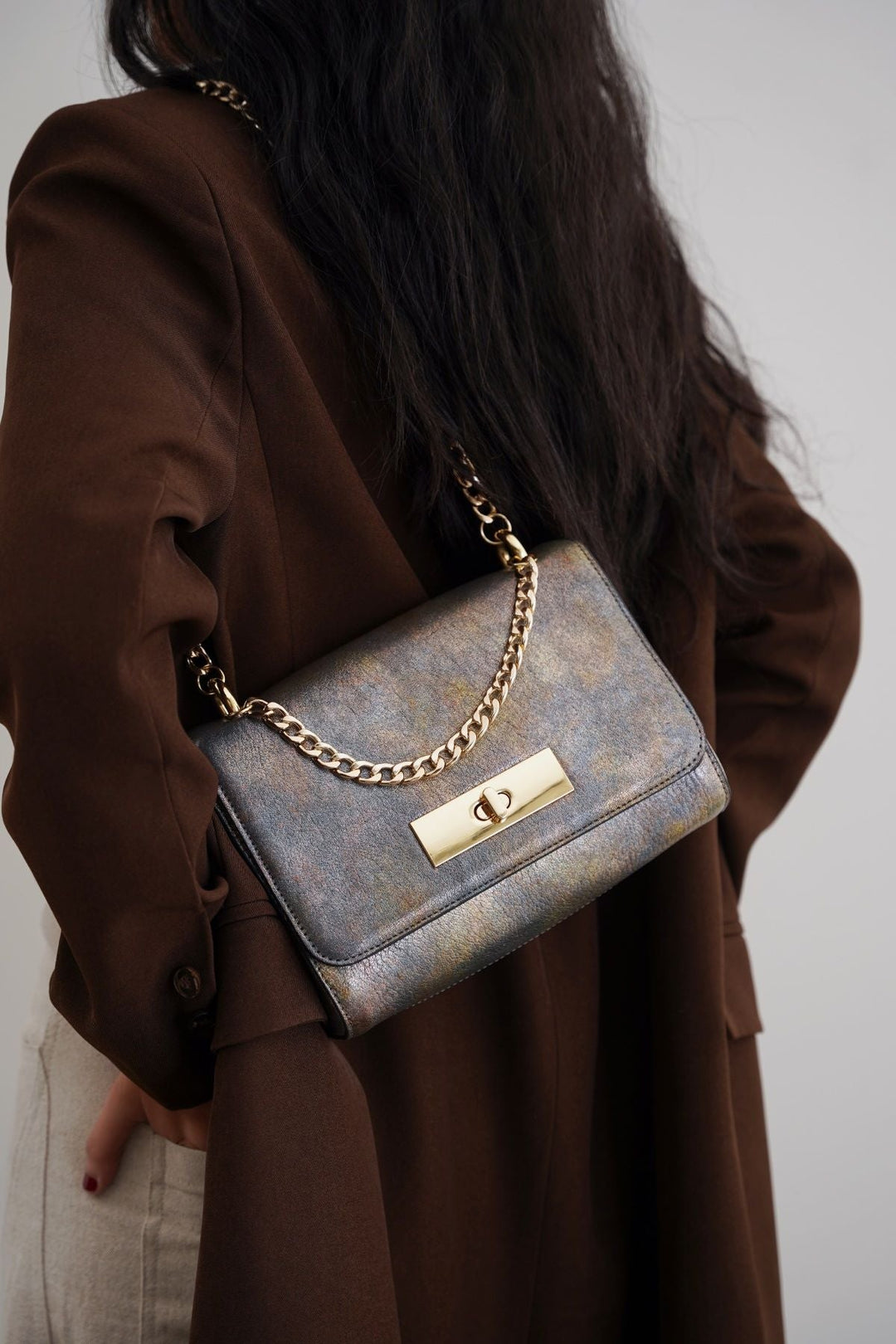 MULTI MERMAID BAG IN GENUINE LEATHER