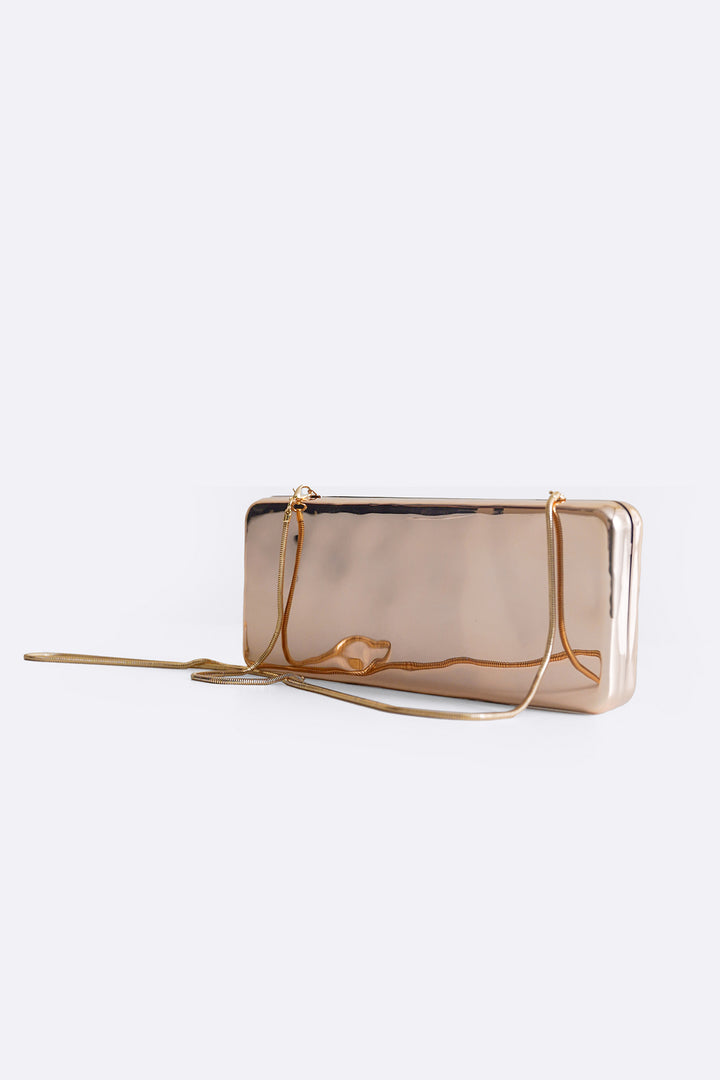 GOLD METALLIC NIGHT CLUTCH