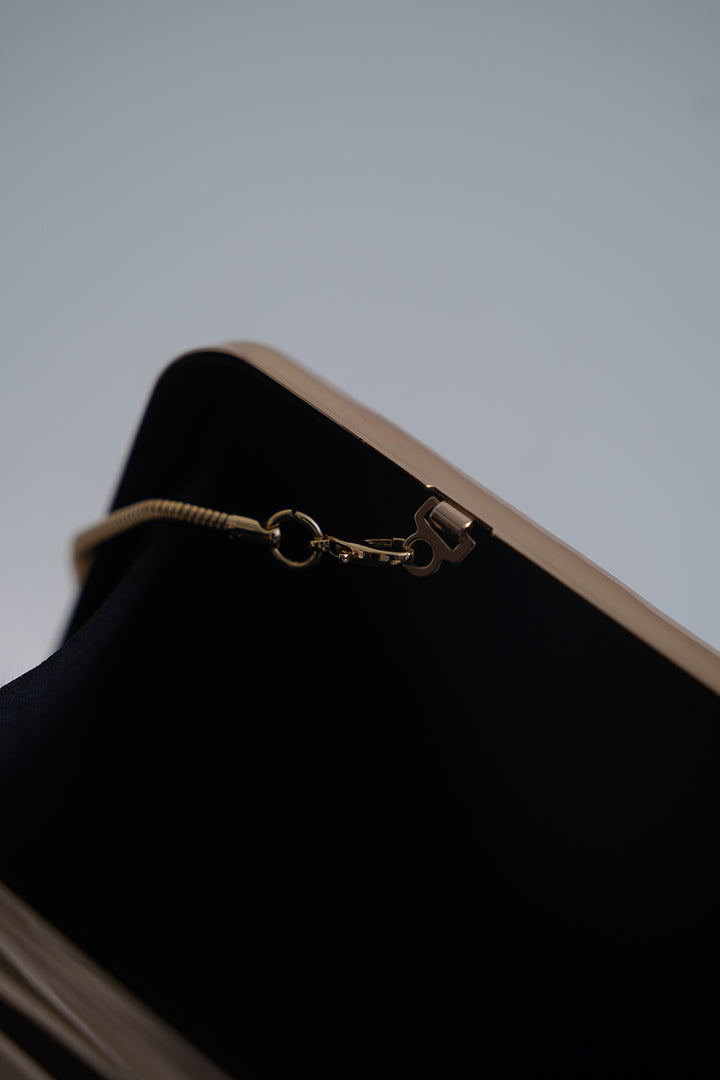 GOLD METALLIC NIGHT CLUTCH