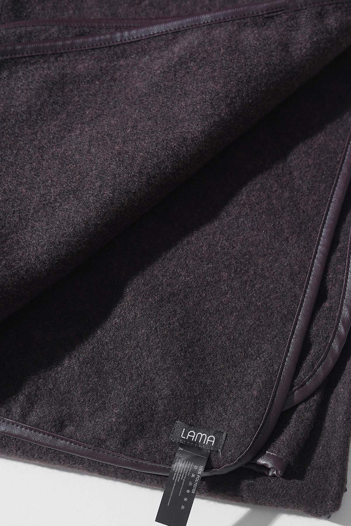 MOCHA EDGE LINED CAPE