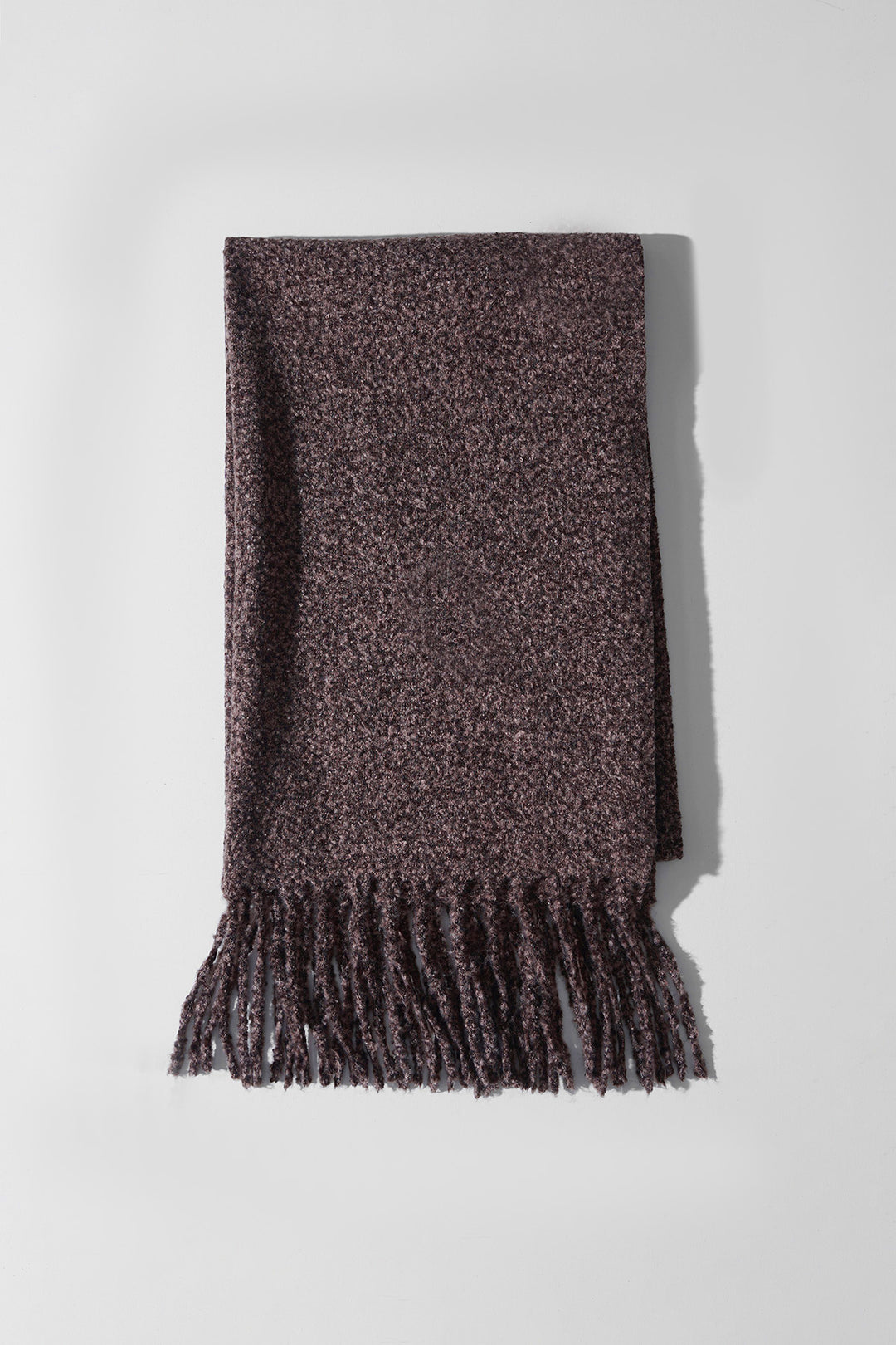 BROWN COZY MELANGE SCARF