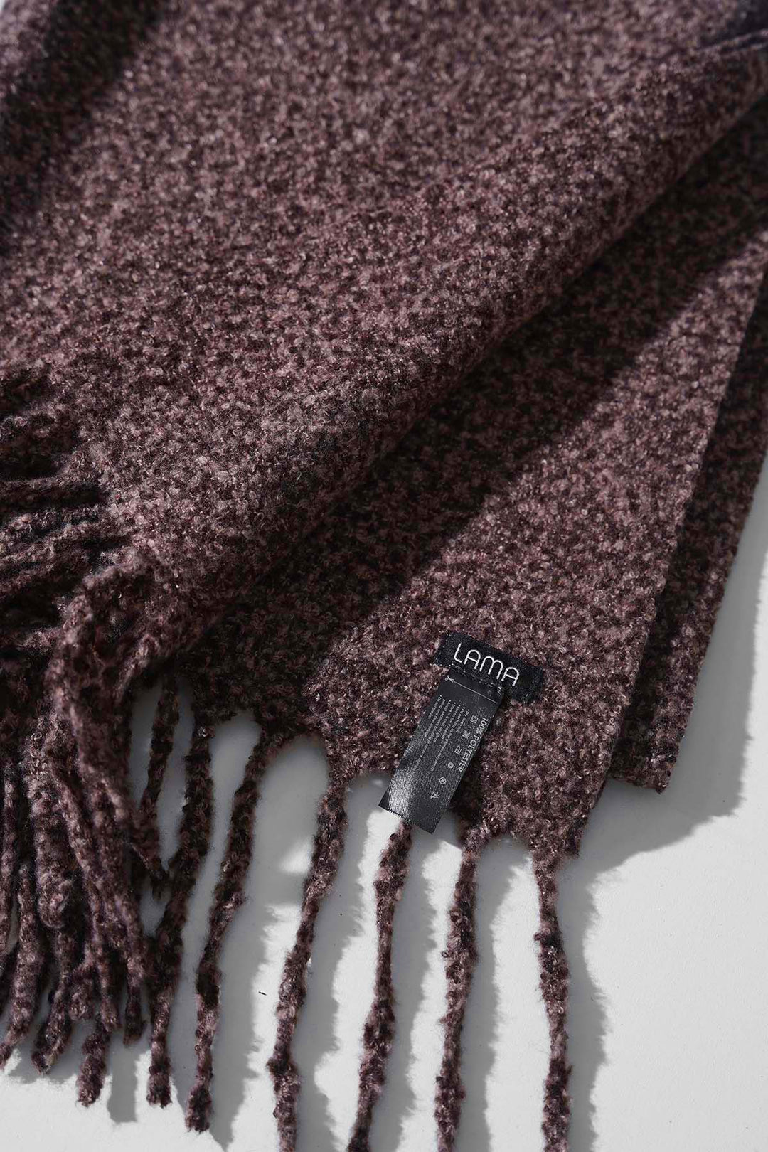 BROWN COZY MELANGE SCARF