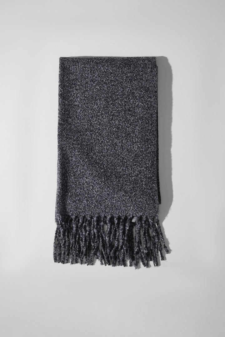 MELANGE GREY COZY MELANGE SCARF