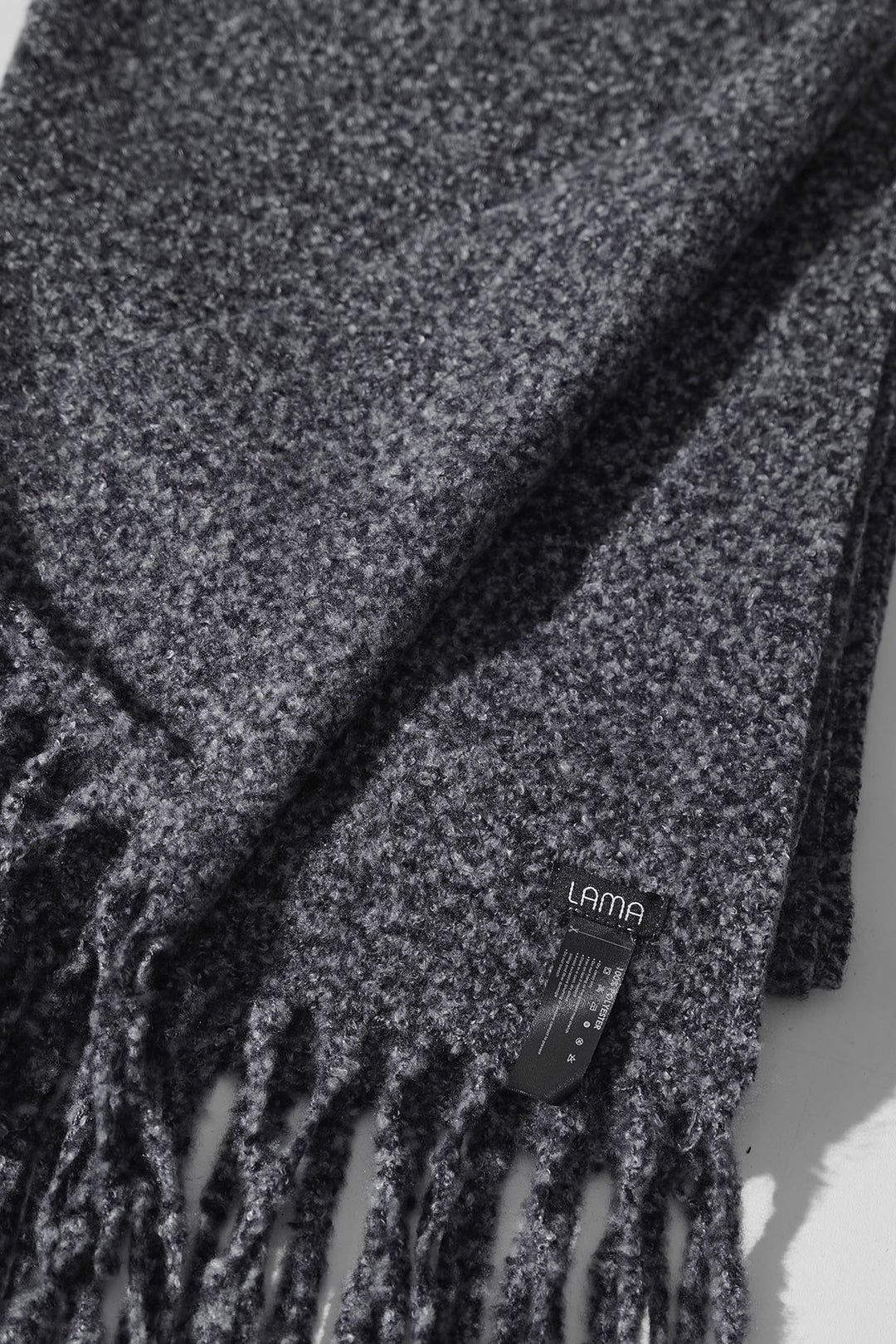 MELANGE GREY COZY MELANGE SCARF