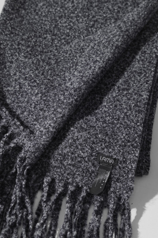 MELANGE GREY COZY MELANGE SCARF