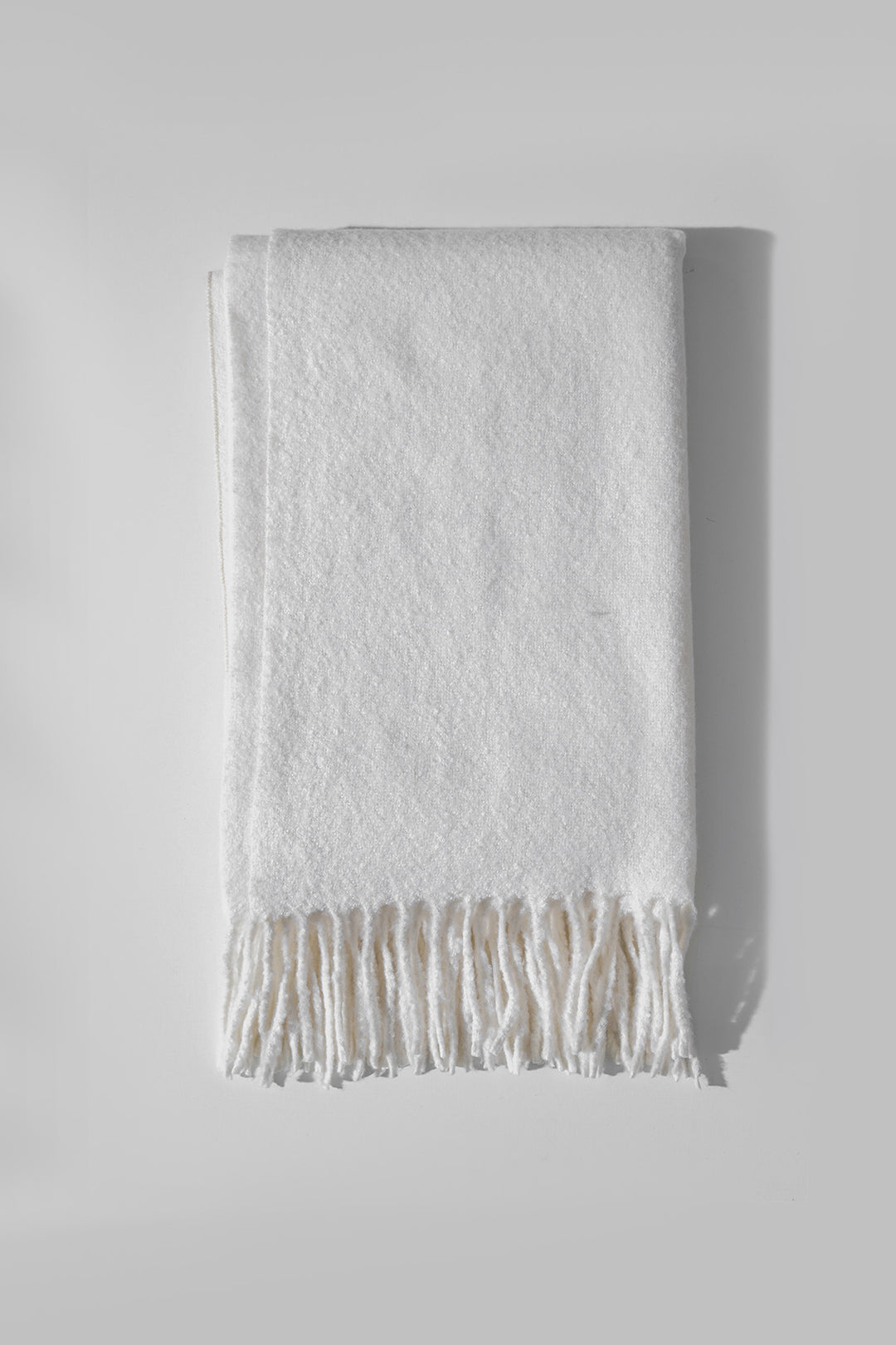 OFF WHITE PLUSH WRAP CAPE