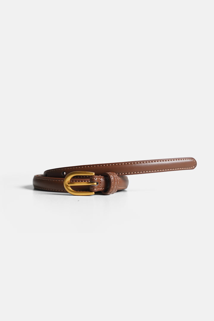 BROWN TUORO SLIM BELT
