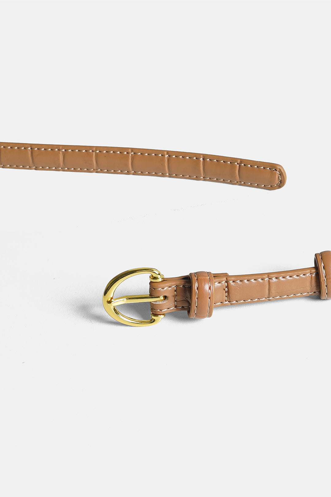 BEIGE REY TEXTURED BELT