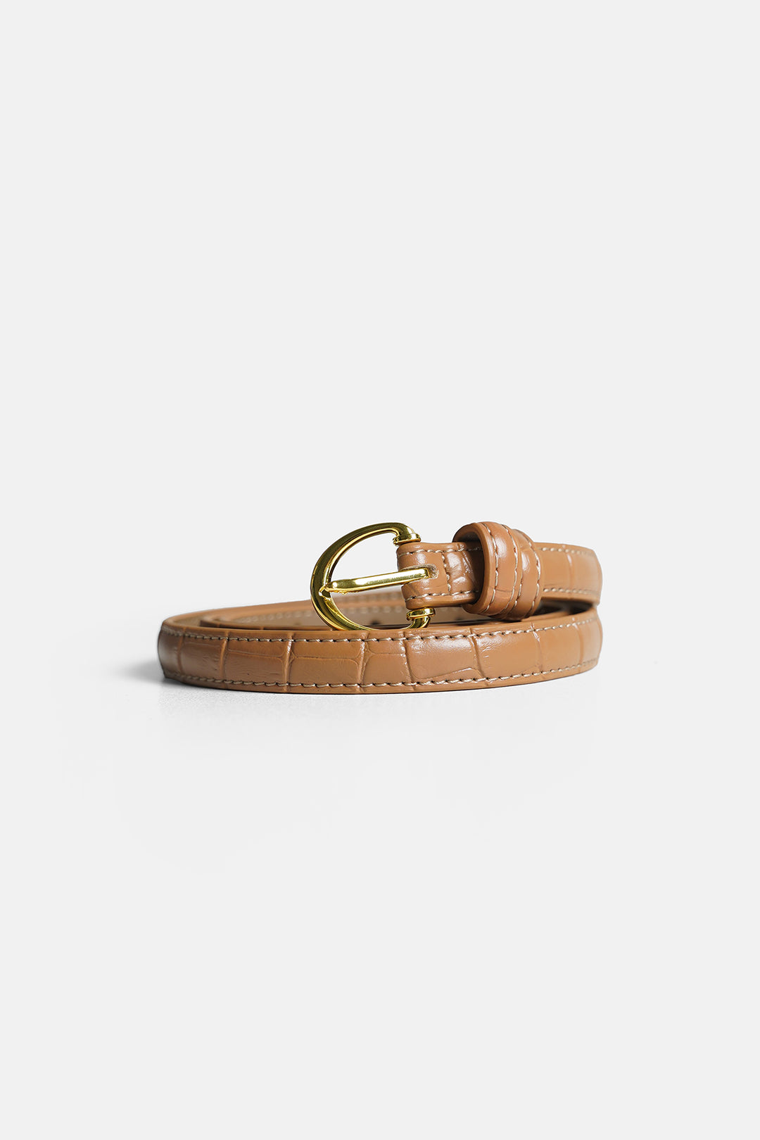 BEIGE REY TEXTURED BELT