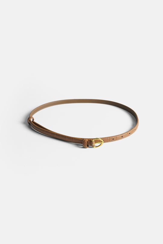 BEIGE REY TEXTURED BELT