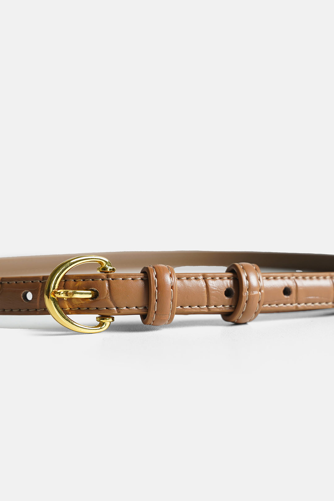 BEIGE REY TEXTURED BELT