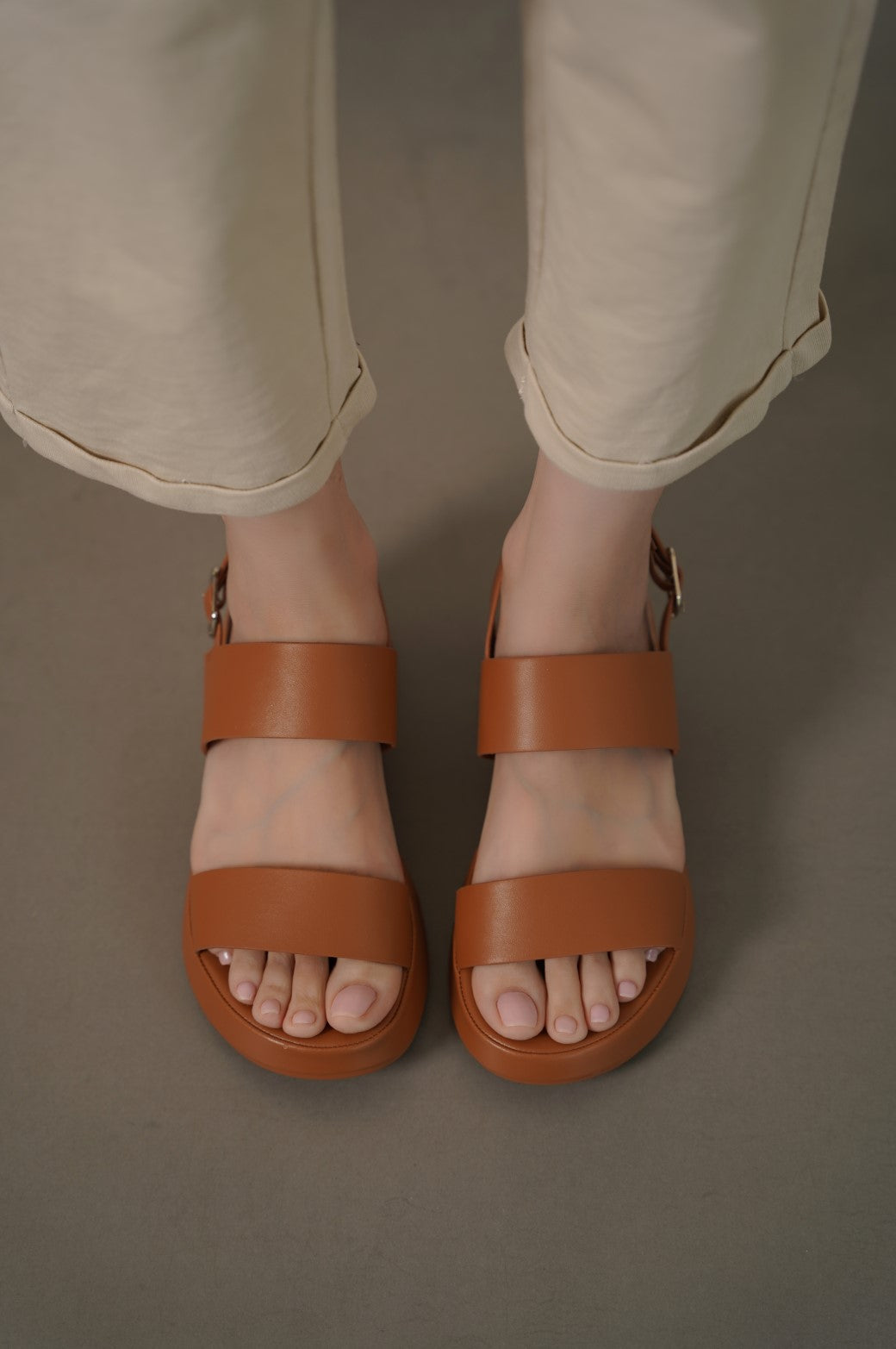 TAN REMI MAMA SANDALS