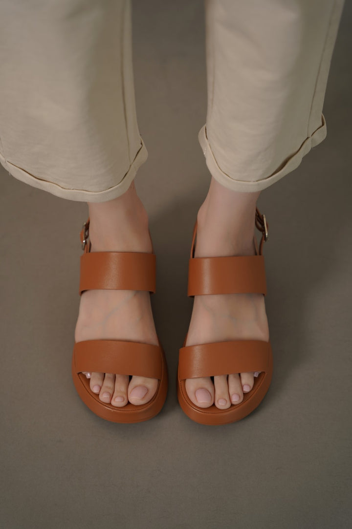 TAN REMI MAMA SANDALS