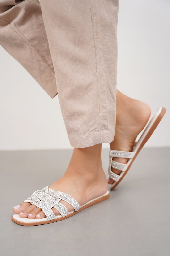 ICE CRYSTAL STUDDED SLIDES