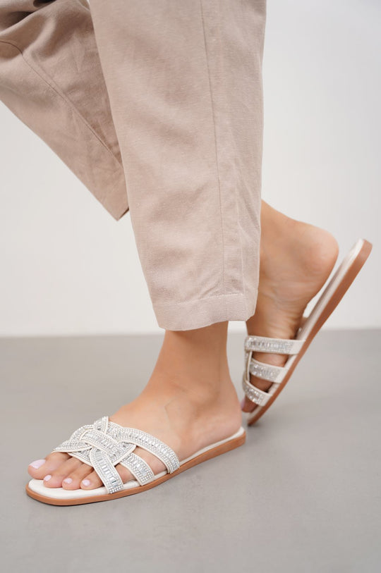 ICE CRYSTAL STUDDED SLIDES