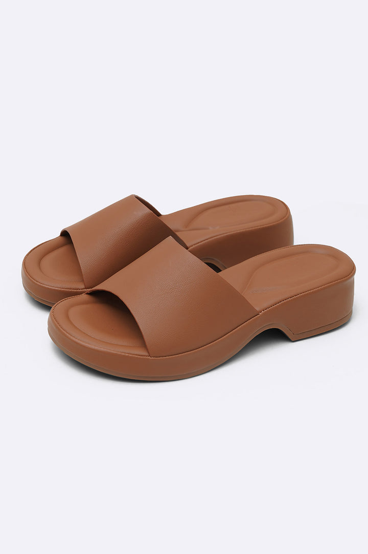 BROWN MAMA BLOCK HEEL