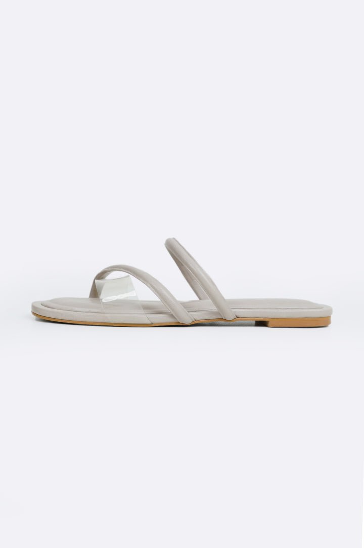 TAUPE COMFY DAY SLIDES