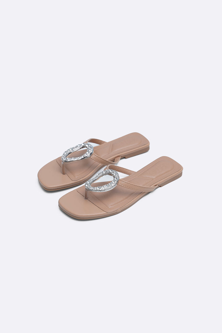 KHAKI BROOCH SLIDES