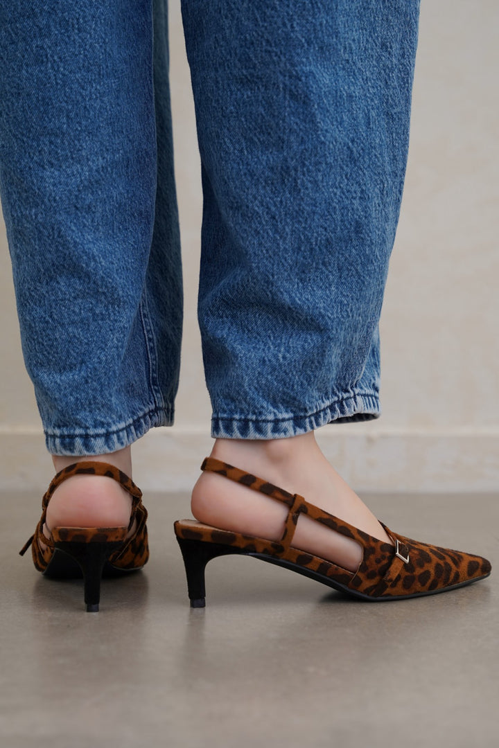 LEOPARD ARIZONA MINI HEELS