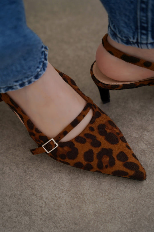 LEOPARD ARIZONA MINI HEELS