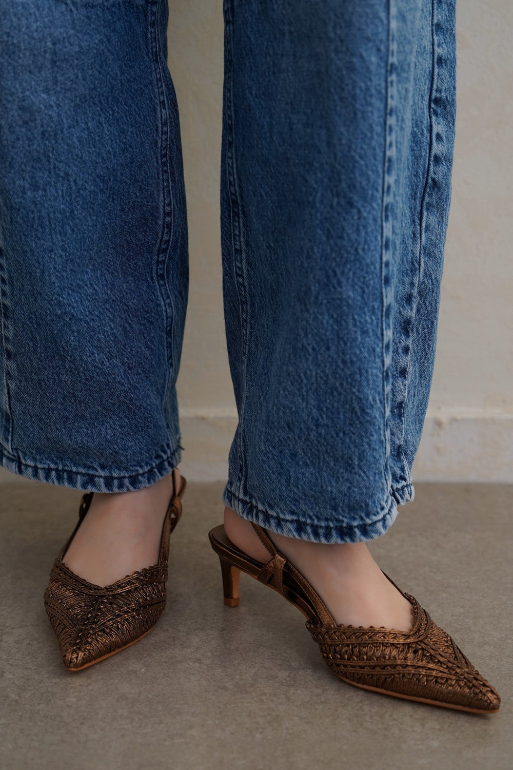 BRONZE LINETTI PARTY HEELS