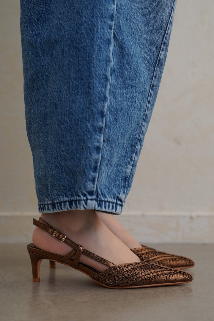 BRONZE LINETTI PARTY HEELS