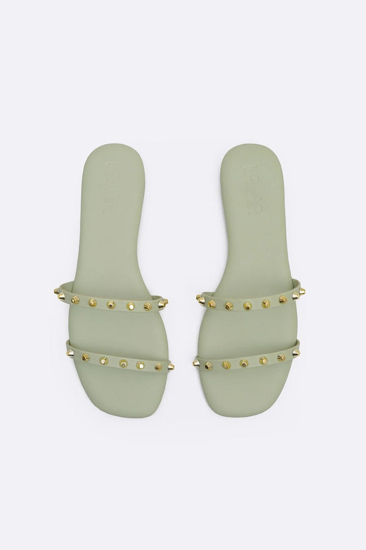 MINT MINIMAL STUDDED SLIDES