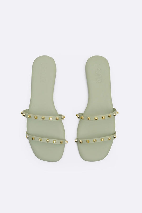 MINT MINIMAL STUDDED SLIDES