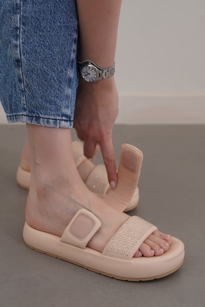 PINK SPARKLE MAMA SLIDES