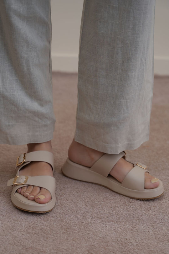 BEIGE WIDTH ADJUSTABLE MAMA SLIDES