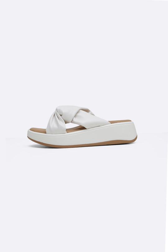 WHITE KNOT MAMA SLIDES