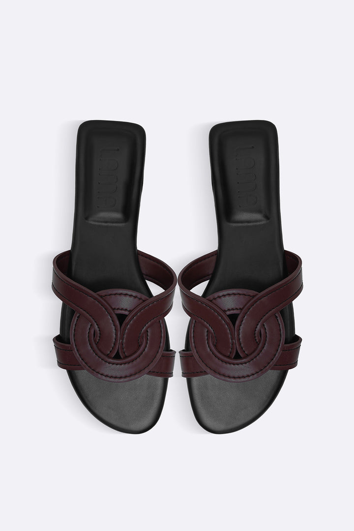 DARK BROWN BOULEVARD SLIDES